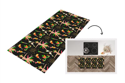 Keukenloper - Loper keuken - Brazilië - Carnaval - Patroon - 120x50 cm - Keukenloper vinyl