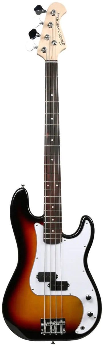 Elektrische basgitaar + versterker + kabel Fazley FPB118 Sunburst