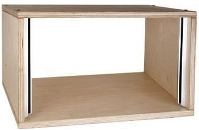 MUSIC STORE Studiorack 4HE berk MP bouwpakket, unlackiert, recht - Studio racks