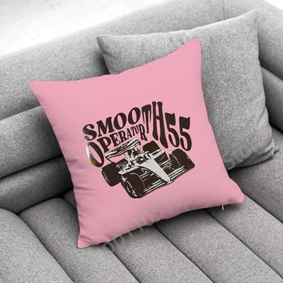 C-Carlos Sainz Smooth Operator Kussenhoes Voor 50X50Cm 40X40Cm 55X55Cm 45X45Cm 30X30Cm Vierkante Slaapkamer Kussenhoes Peach skin 18*18(CM)-1Pcs