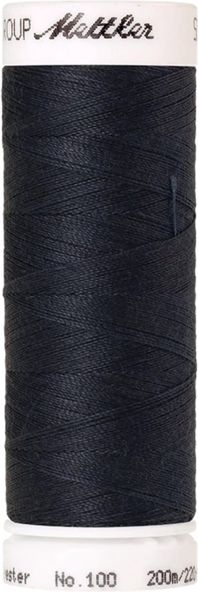 Amann Mettler Seralon Naaigaren – Drab Dark Blue (1242) – 200 m – No. 100 – 100% Polyester – Per Stuk