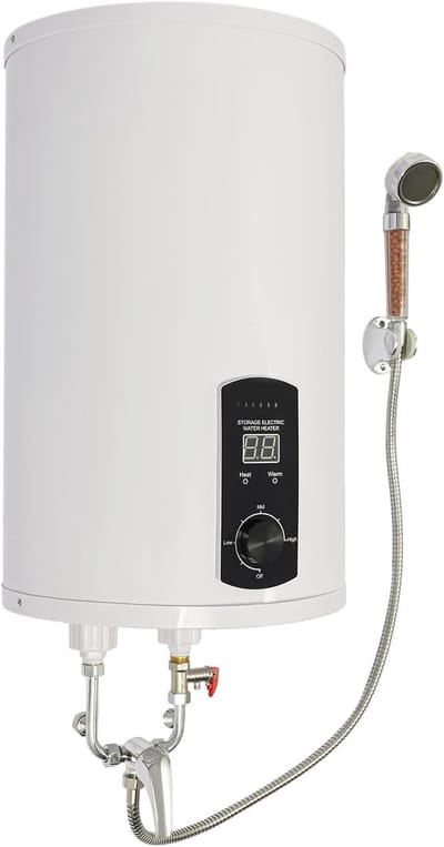 Elektrische Boiler - Warmwater Opslag - Direct Warm Water - Compact Ontwerp - 50 Liter - Wit
