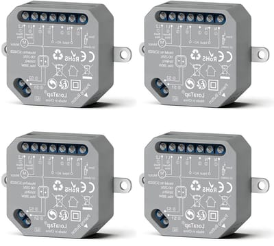 Zigbee Rolluikschakelaar - Smart Home Module - Automatisering Woning - Spraakbediening Compatibel - 380W - Wit