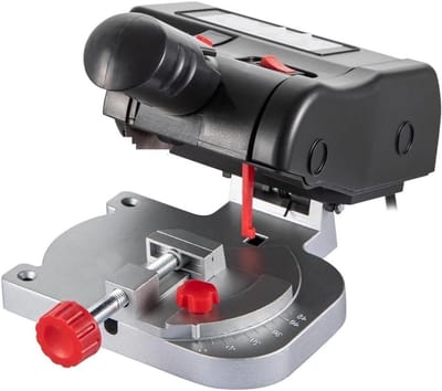Compacte Tafelzaag - Mini Zaagmachine - Doe-het-zelf Projecten - Verstelbare Verstekhoek - 10x10x10 mm - Zwart