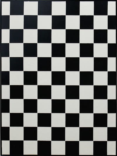 Schilderij illusie zwart/wit