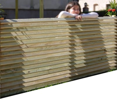 Houten paneel - Houtafscheiding - Tuin decoreren - Venetiaanse stijl - 160x90 cm - Behandeld hout