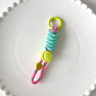 Mode Sleutelhanger Creatieve Gevlochten Lanyard Sleutelhanger Voor Telefoonhoes Vrouwen Anti-Verlies Knoop Touw Riem Autosleutelhangers DIY Accessoires groen