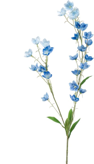 Emerald - Kunstbloem Boterbloem 85cm blauw - Kunstplant voor binnen