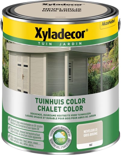 Xyladecor - Tuinhuis Color - Nevelgrijs - 2,5 L
