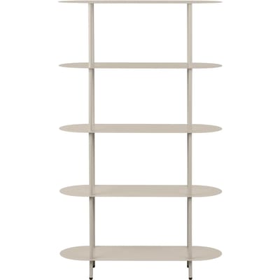 House Nordic Wandkast Rieti - Metaal Zand 5-Planken - 90x31x150cm