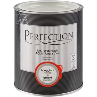 Perfection Houtlak Lak - Hoogglans - Kiezelgrijs - 750ml