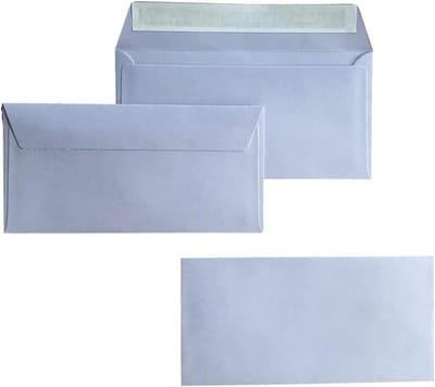 DIN lange enveloppen - Brief enveloppen - Kaarten versturen - Zelfklevende sluiting - 110x220mm - Paars-blauw