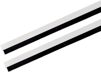Deurborstel - Tochtstrip - Tocht Weren - Aluminium Frame - 2 x 100 cm - Wit