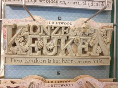 H&H Driftwood tekst Onze keuken