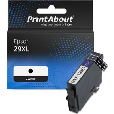 PrintAbout huismerk Inktcartridge 29XL (T2991) Zwart Hoge capaciteit geschikt voor Epson