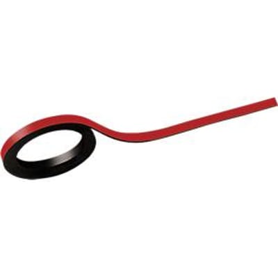 Magneetband - zelfklevend - 5 mm x 10 m - rood - ons merk Schäfer Shop Select