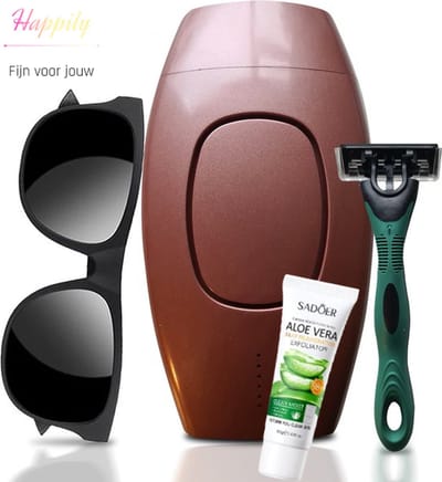IPL Laser Ontharingsapparaat – 999.999 Flitsen – Ice-Cooling - Inclusief Scheermesje & Beschermbril & Aloë Vera