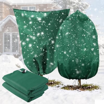 Weerbestendige Plantbescherming met Trekkoord 80x120cm - Winterbescherming voor Potplanten, Groentenbedden en Bessenstruiken in de Tuin of op het Balkon