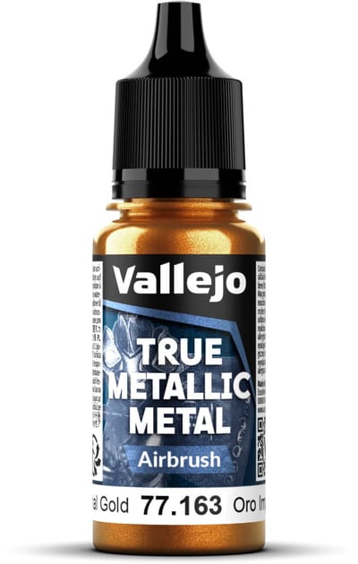 Vallejo Hobbyverf Acrylverf - 77163 True Metallic Metal - Airbrush - Keizerlijk Goud - Acryl - Verf flesje - 1x 18 ml