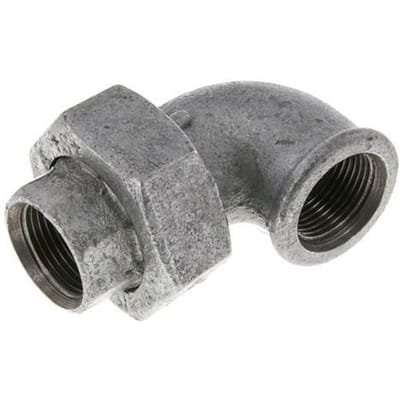 90Graden Hoekige Verbinder Rp3/4'' Vrouwelijk Gietijzer Platte Dichting Centellen 25bar (351,25psi)