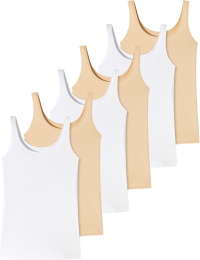 uncover by Schiesser Dames onderhemd 6 pack Basic