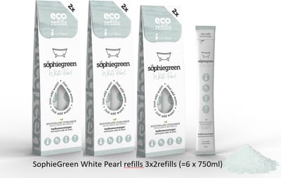 SophieGreen White Pearl Badkamerreiniger 3x2 navullingen (=6x750 ml)