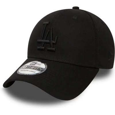 New Era MLB Los Angeles Dodgers Cap - 39THIRTY - L/XL - Black/Black