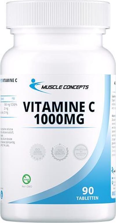 Vitamine C 1000 mg | Muscle Concepts - Vitamine supplement  - 90 tabletten