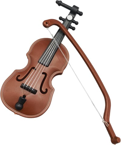 Muziekinstrument Speelgoed - Viool Ornament - Kinderen Leren - Met Lichten Geluid - 8 x 3 cm - Blauw