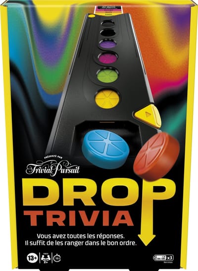 Hasbro Gaming Drop Trivia 15 min Bordspel Feest