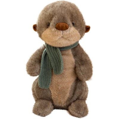 26/40cm Loutre en Peluche Mignonne Loutre de Mer en Peluche Douce Confortable Animaux en Peluche Jouet Loutre Cadeau d'Anniversaire Décoration de Chambre 26cm noir