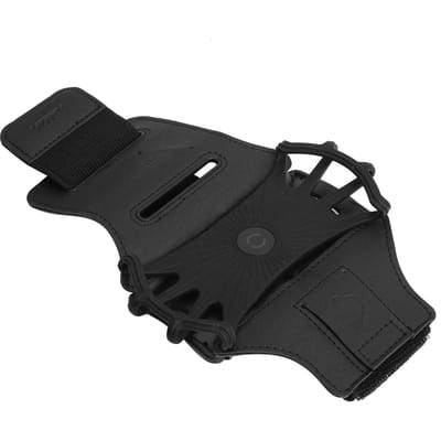 Support de téléphone pour sport 360 degrés Bras rotatif Étui Brassard Sangle respirante pour randonnée en extérieur Course à pied black