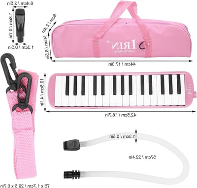 32 Toetsen Melodica met Flexibele Slang en Mondstuk - Inclusief Draagtas voor Muziekliefhebbers