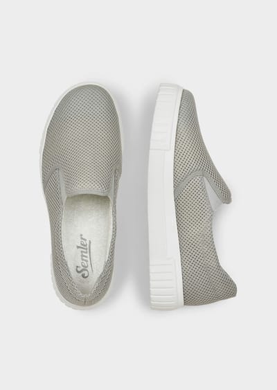 Schoenen met aangename binnenzijde van bamboe - grijs - Gr. 36 van Goldner Fashion
