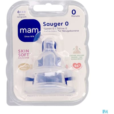 MAM - Flesspenen maat 0 - ideaal voor pas geborenen (0+ maanden) - 2 stuks