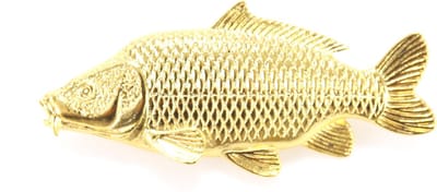Visspeld Schubkarper Verguld - Vissen Broche Revers Kraag Das Speld Sierspeld Hoedenspeld Bijoux Sjaal Pinn Sjaalspeld Sieraad Broches Pin Dasspeld Button