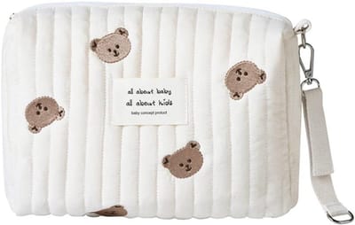 Compacte Luiertas Beige Universele Opbergtas voor Kinderwagen