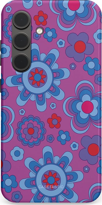 Casetastic Hoesje Geschikt voor Samsung S24 - Stijlvolle Beschermende Duo-layer Case - Retro relax