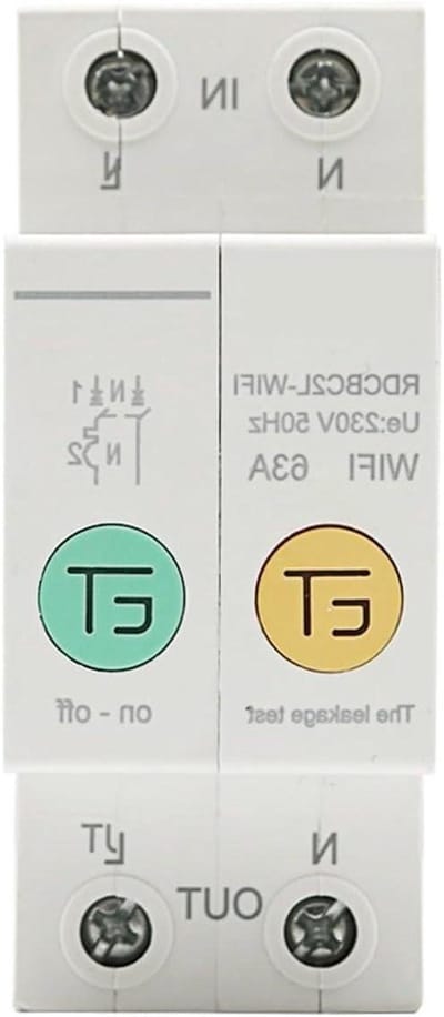 Energieverbruiksmeter - Stroommeter - Energieverbruik Monitoren - WIFI Connectiviteit - 20A - Wit