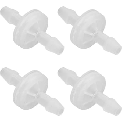 12PCS Clapet Anti-Retour d'Aquarium Résistant à l'Ozone Résistant à l'Huile Clapet d'Air Unidirectionnel Clapet Anti-Retour PP pour Aquarium Chimique 5.1mm