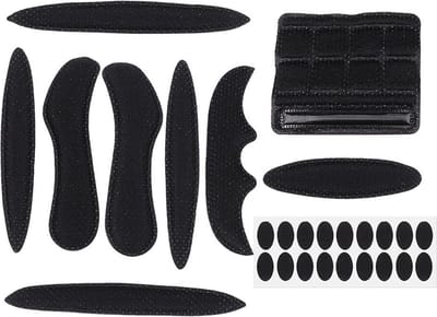 WiseGoods Luxe Set Fietshelm Pads - Accessoires Fietshelmen - Fiets Helm Pad - Tool Helmet - Tools Helmen Veiligheid - 27stk Zwart