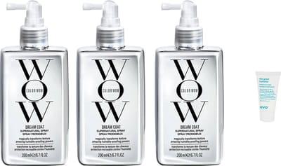 3 x Color WoW Dream Coat Spray Supernatural - Haarspray - 200 ml + WILLEKEURIG Travel Size