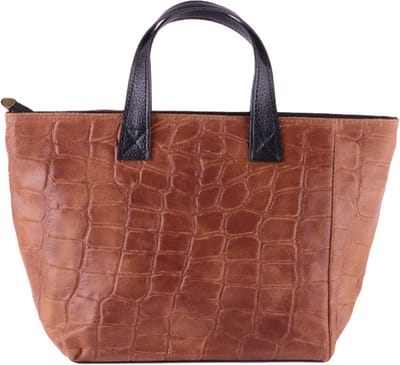 Giuliano handtas Adelaide - Cognac - Dames - Made in Italy