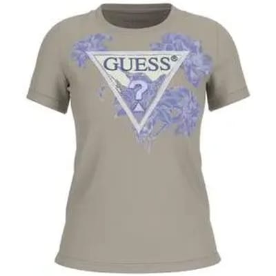 Dames-T-shirt Guess Flower Triangle