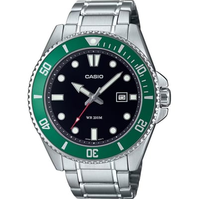 Casio Casio Collection MDV-107D-3AVEF Horloge - Staal - Zilverkleurig - Ø 44 mm