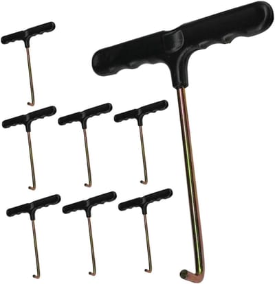 Schaats Spanners - Schoenveter Benodigdheden - Veters Strakker - Gemakkelijke Aanpassing - 8 Stuks - Zwart