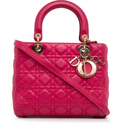Lady Dior Handtas van Leder