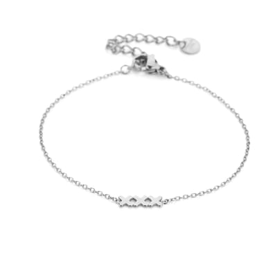 Amsterdam xxx armband zilver