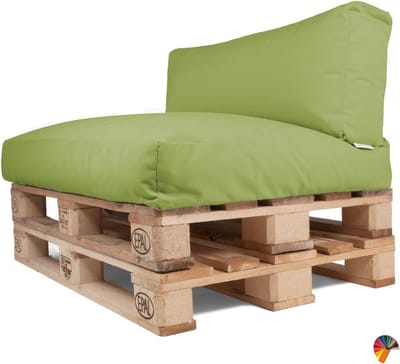 Waterafstotend Palletkussen 120 x 80 cm - Soft Green