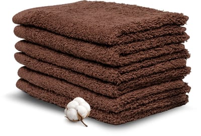 Miss Towels Hotelkwaliteit Gastendoekje Set - Chocolade Bruin - 6 stuks - Gastendoekjes - 100% katoen - 30x50cm - 550 gr/m2 - Made in Portugal